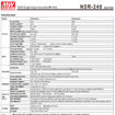 Slika proizvoda: Napajanje Mean Well NDR-240-24 240W 24V