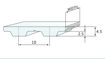 Slika proizvoda: Zupčasti kaiš T10 širine 25mm