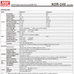 Slika proizvoda: Napajanje Mean Well NDR-240-48 240W 48V